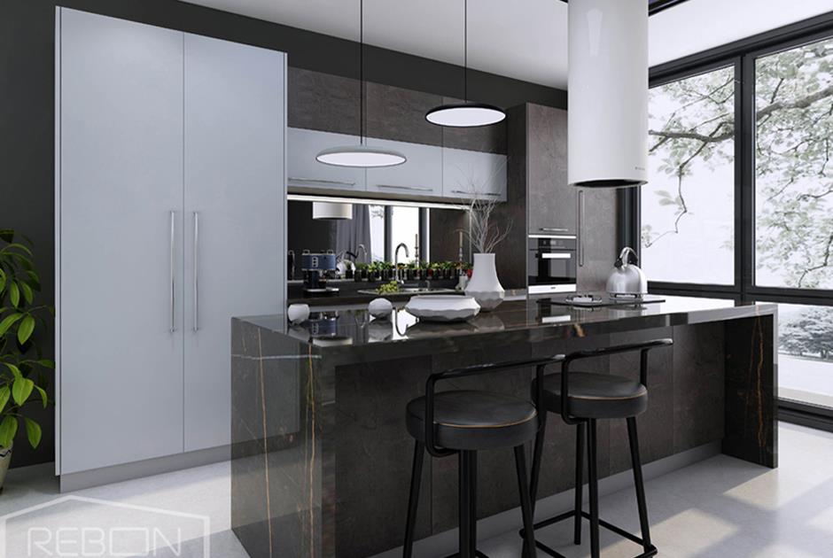 lacquered quartz resin grantie marble worktop utopia