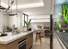 Tủ bếp Melamine thương mại