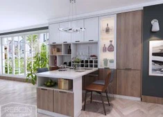 Tủ bếp PVC tùy chỉnh