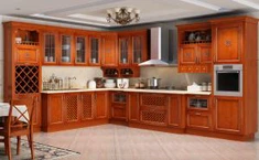 Tủ Bếp Gỗ Veneer