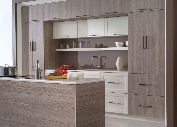 Tủ Bếp Laminate Vân Gỗ